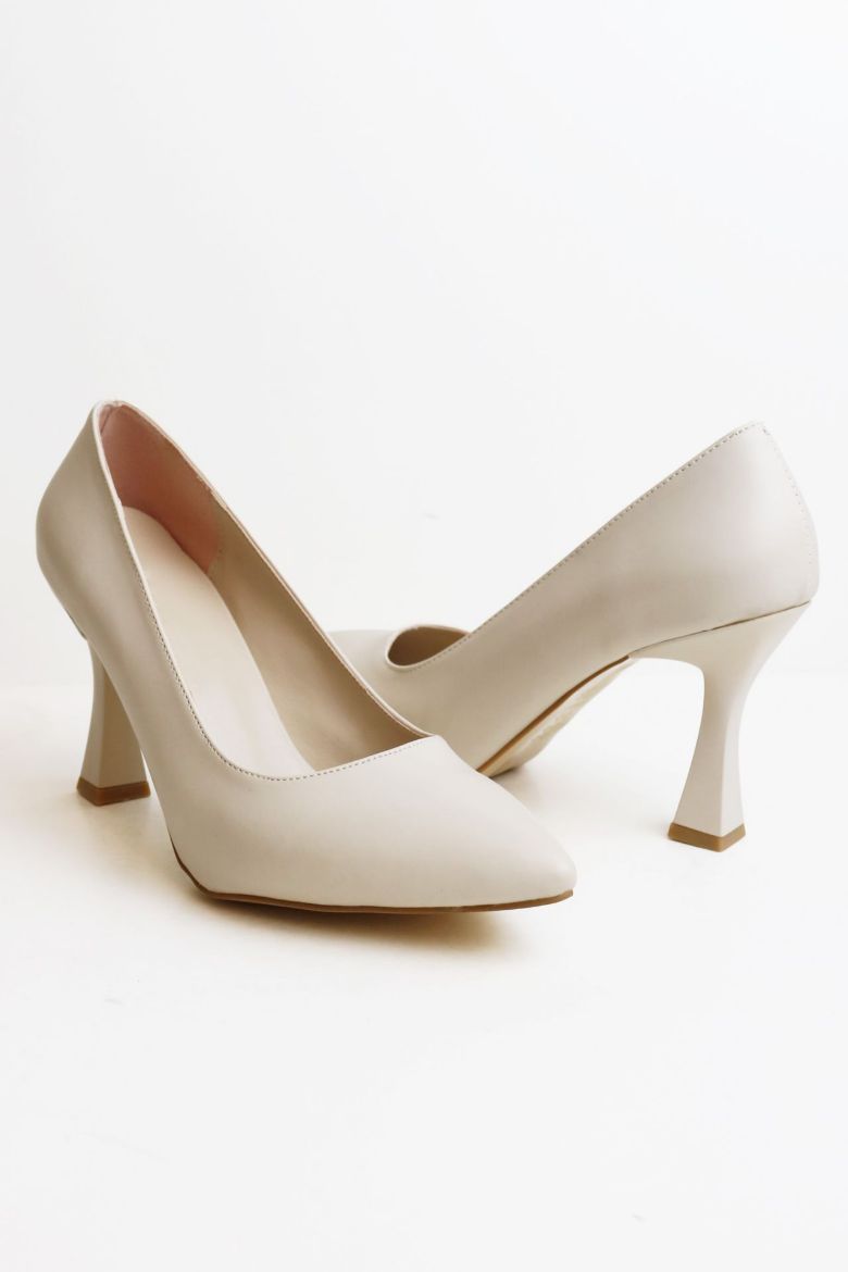 Kalın Topuklu Kadın Stiletto  TEN  resmi