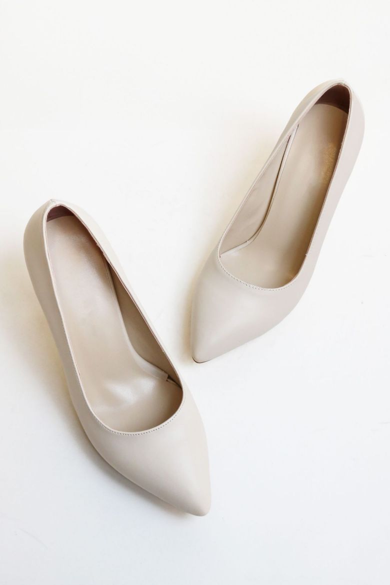 Kalın Topuklu Kadın Stiletto  TEN  resmi