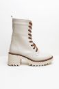 Bağcıklı Kaydırmaz Taban Kadın Bot  EKRU
