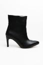 Sivri Burun Bilek Üstü Ince Topuklu Kadın Bot  SİYAH